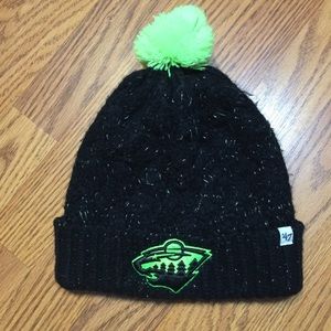 Minnesota Wild Hockey Team Beanie Pom Pom Hat